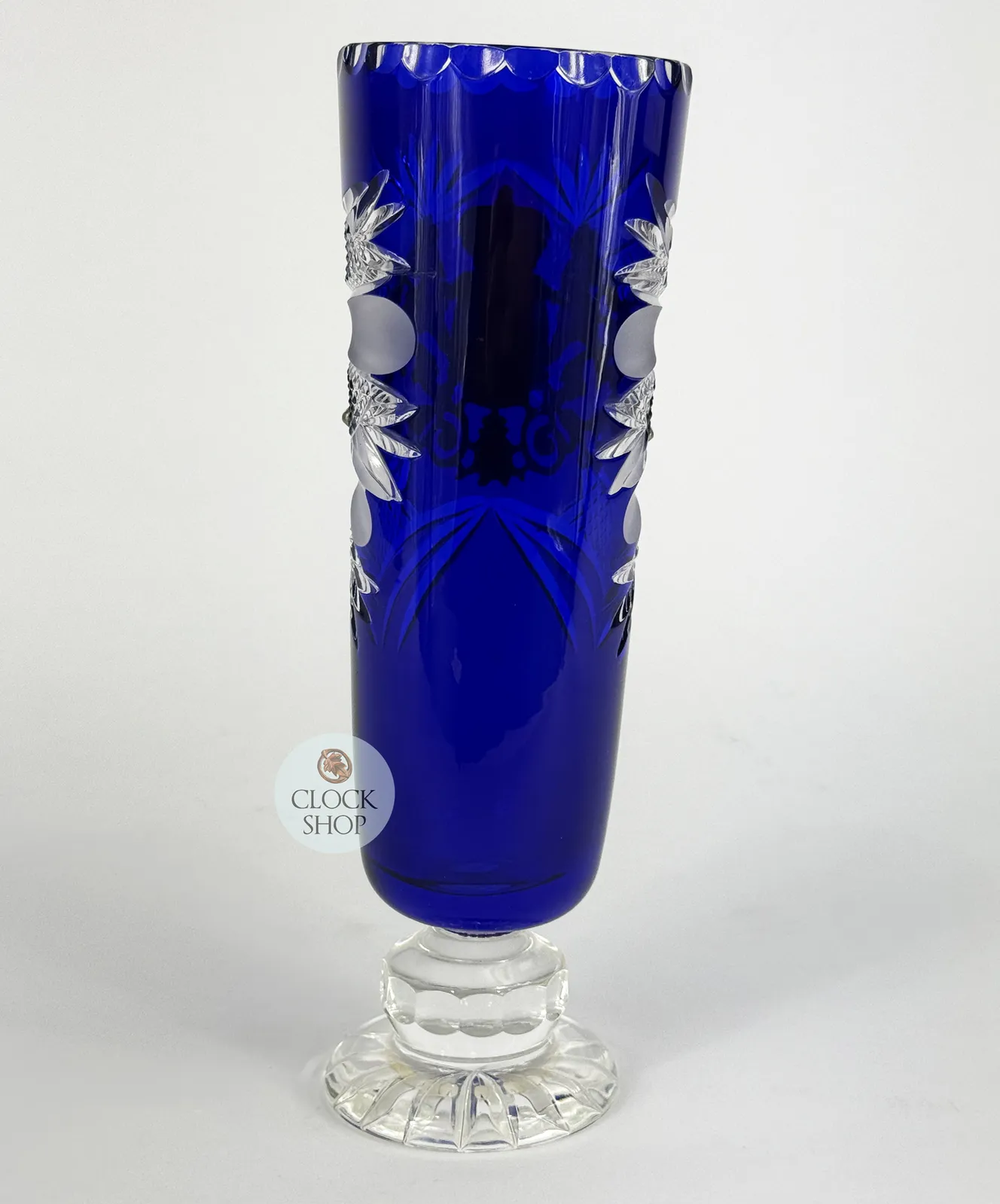 Lord Of Crystal Blue Glass Beer Cup with Bavaria Crest 0.5L By KING (Slight Lean) image