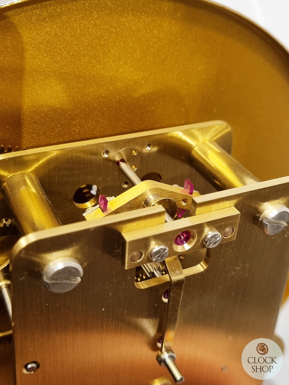 186cm Hand Polished Black Precision Floor Clock With Moon Dial By HERMLE image