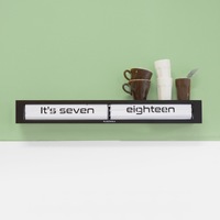 65cm Texttime Collection Black and White Flip Wall Clock By CLOUDNOLA image