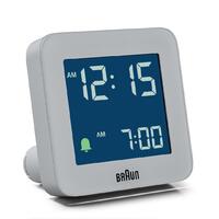 7.5cm Grey Digital Alarm Clock By BRAUN image