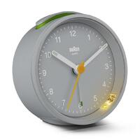 7.5cm Grey Analogue Alarm Clock By BRAUN image