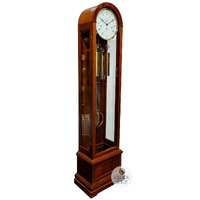 193cm Mahogany Contemporary Longcase Clock With Westminster Chime By HERMLE image