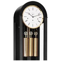 193cm Black & Gold Contemporary Longcase Clock With Westminster Chime By HERMLE image