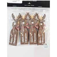 7.5cm Christmas Pegs (4 Pack)- Assorted Designs image