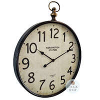 61cm Dickson Black Industrial Fob Wall Clock By COUNTRYFIELD image
