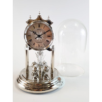 23cm Silver Anniversary Clock With Westminster Chime By HALLER image