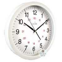 35.5cm Metro 24hr White Wall Clock By ACCTIM image