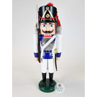 39cm White & Blue Soldier Nutcracker By Seiffener image