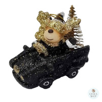 6cm Figurine In Black & Gold Car Hanging Decoration- Assorted Designs image