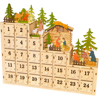 38cm Nativity LED Advent Calendar image