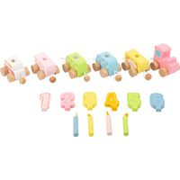 56cm Pastel Train Birthday Candle Holder image