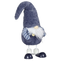 35cm Wiggling Gnome In Blue Overalls image