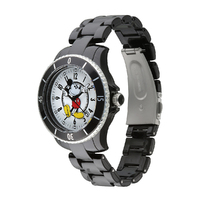 40mm Disney Sports Mickey Mouse Unisex Watch With Black Band & White Dial image