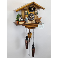Heidi House Battery Chalet Cuckoo Clock 19cm By ENGSTLER image