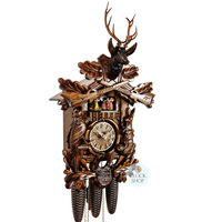 Before The Hunt 8 Day Mechanical Carved Cuckoo Clock 54cm By ENGSTLER image