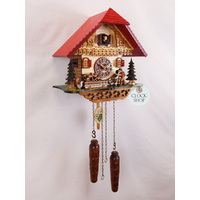 Walker & Water Wheel Battery Chalet Cuckoo Clock 32cm By TRENKLE image