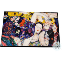 Wooden Musical Jewellery Box -The Maiden By Klimt - Liebestraum (Chipped) image