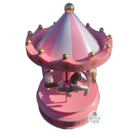 Pink Horse Carousel Music Box (Strauss- Walzer) image