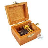 Wooden Hand Crank Music Box- The Starry Night By Van Gogh (Beethoven- Moonlight Sonata) image