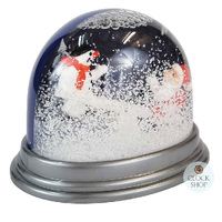 8.5cm Santa & Snowman On Seesaw Snow Globe image