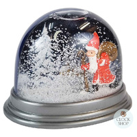 8.5cm Walking Santa Snow Globe image