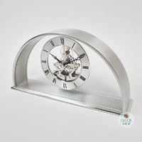 16.7cm Hughenden Silver Battery Skeleton Table Clock By ACCTIM image