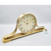 14cm Wardley Gold Battery Tambour Mantel Clock By ACCTIM image
