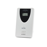 11cm Wyndham White LCD Digital Alarm Clock With Weather Station By ACCTIM image