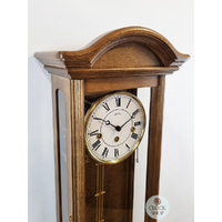 64cm Oak 8 Day Mechanical Chiming Wall Clock By AMS image
