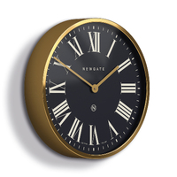 45cm Mr Butler Radial Brass Wall Clock By NEWGATE image