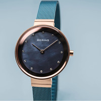 Classic Collection Blue Womens Watch With Milanese Strap By BERING image