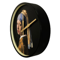 45cm Girl With A Pearl Earring Silent Modern Wall Clock By CLOUDNOLA image