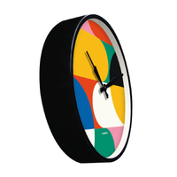 45cm Bauhaus Collection Mid-Century Geometric Silent Wall Clock By CLOUDNOLA image