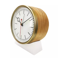 13.5cm Bloke White Silent Analogue Alarm Clock By CLOUDNOLA image