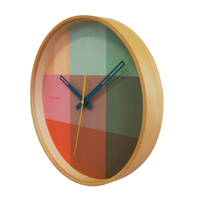 30cm Riso Collection Green & Pink Silent Wall Clock By CLOUDNOLA image