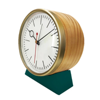 13.5cm Bloke Green Silent Analogue Alarm Clock By CLOUDNOLA image