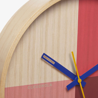 30cm Flor Collection Red Silent Wall Clock By CLOUDNOLA image