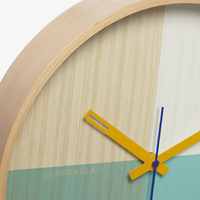 30cm Flor Collection Turqouise Silent Wall Clock By CLOUDNOLA image