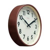 30cm Factory Collection Brown & Ivory Silent Wall Clock By CLOUDNOLA image