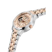 35mm Rose Gold Automatic Womens Watch With Skeleton Dial & Two-Tone Band By KENNETH COLE image