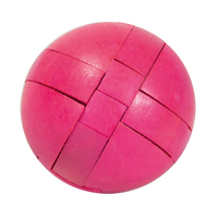 Wooden 3D Puzzle- Magenta Ball image