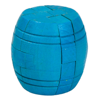 Wooden 3D Puzzle- Blue Barrel image