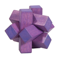 Wooden 3D Puzzle- Purple Knot image