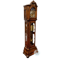 215cm Decorative Oak Grandfather Clock with Westminster Chime & Moon Dial image