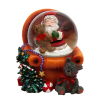 5cm Santa In Armchair Snow Globe- Assorted Designs image