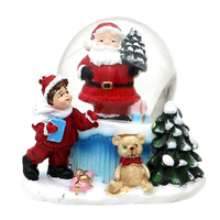 7cm Santa & Snowman Snow Globe - Assorted Designs image