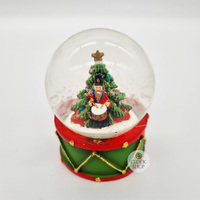 9cm Drumming Nutcracker Snow Globe image