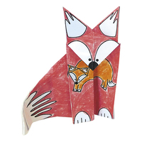 Colouring Origami- Fox image