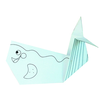 Colouring Origami- Whale image