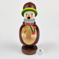 10cm Dwarf With Rose Hip Plant German Incense Burner By Richard Glässer image